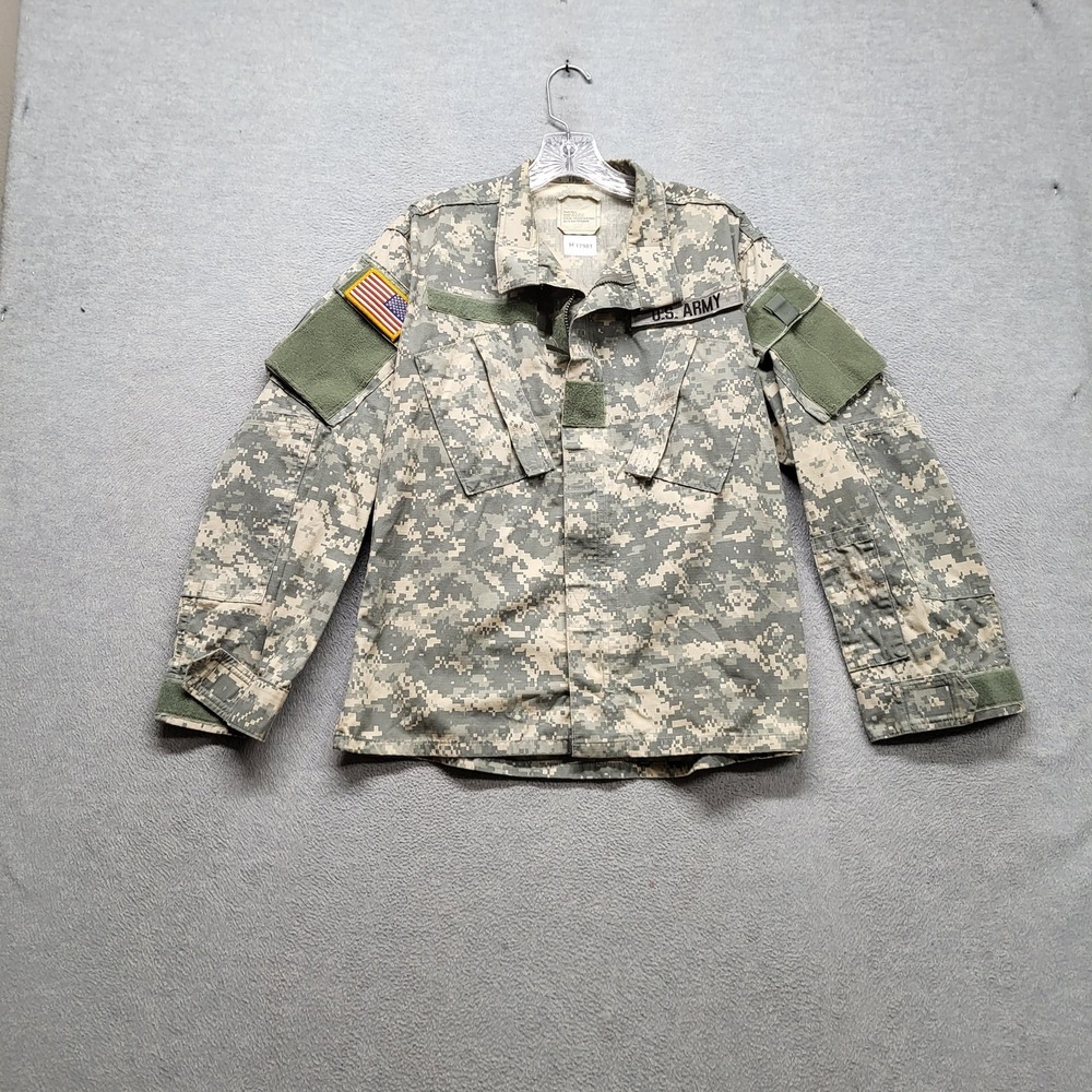 Propper Men Jacket SMALL Green US Army Embroidery ACU Coat Military
